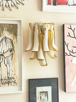 Vintage Murano Caramel Wall Lights
