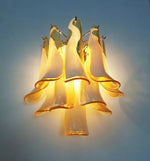Vintage Murano Caramel Wall Lights
