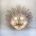 Murano Palmette Pink Chandelier