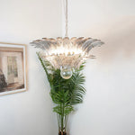 Murano Palmette Smoked Chandelier