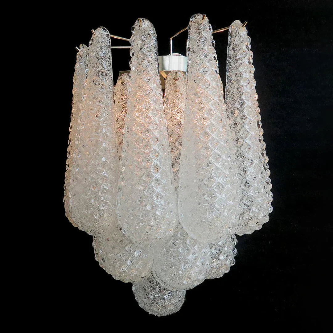 Murano Petals White Wall Light
