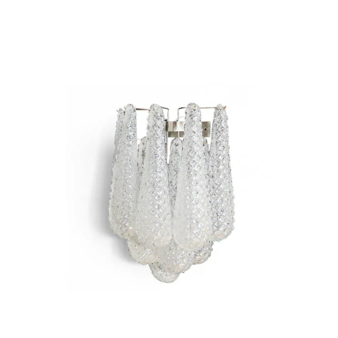 Murano Petals White Wall Light