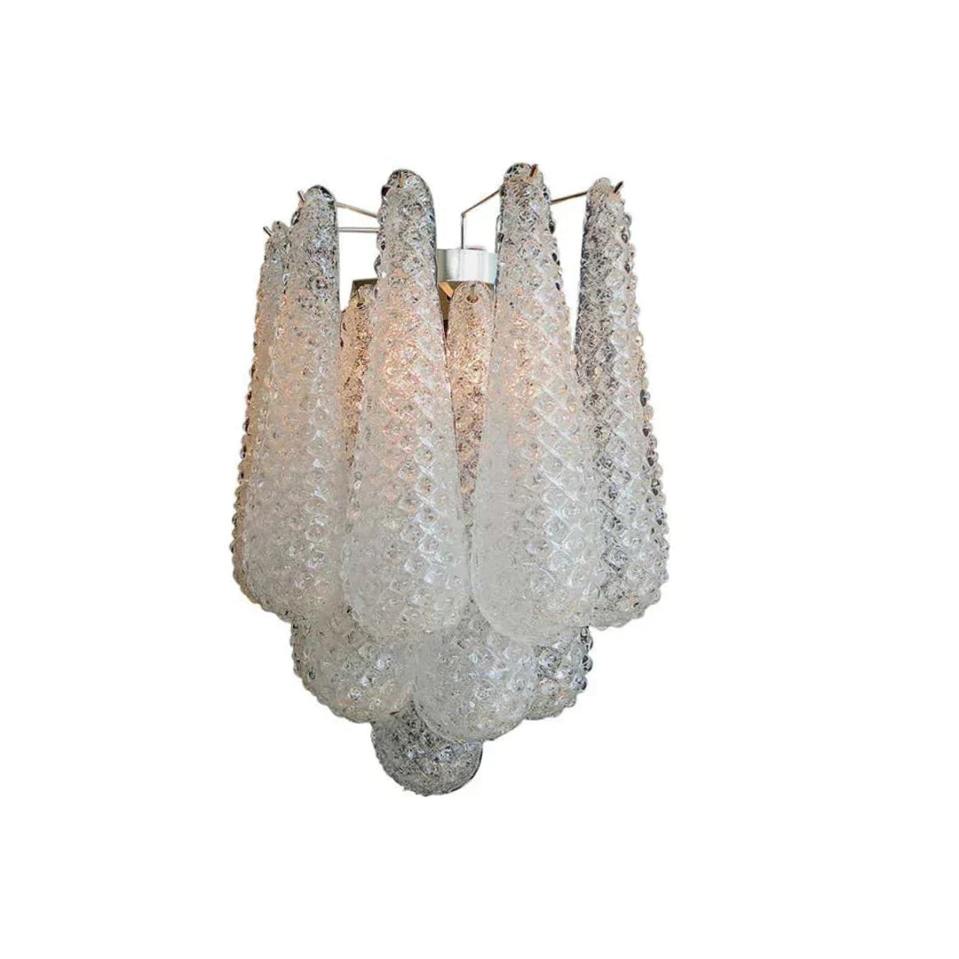 Murano Petals White Wall Light