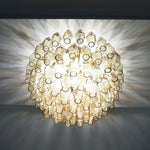 Murano Poliedri Smoked Ceiling Light