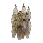 Murano Poliedri Smoked Glass Wall Sconces