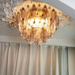 Murano Poliedri Transparent Smoked Ceiling Light