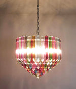 Murano Prisms Multicolored Chandelier