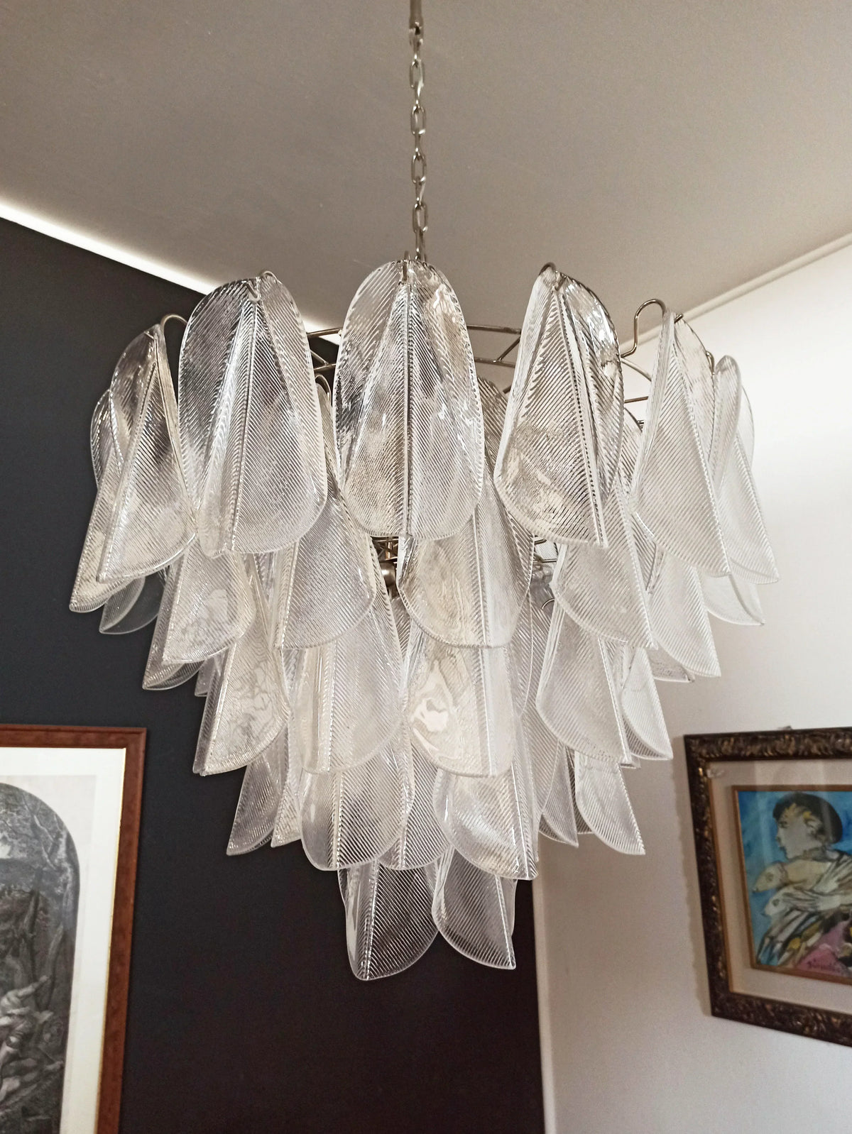 Murano Rondini 57 Transparent Chandelier