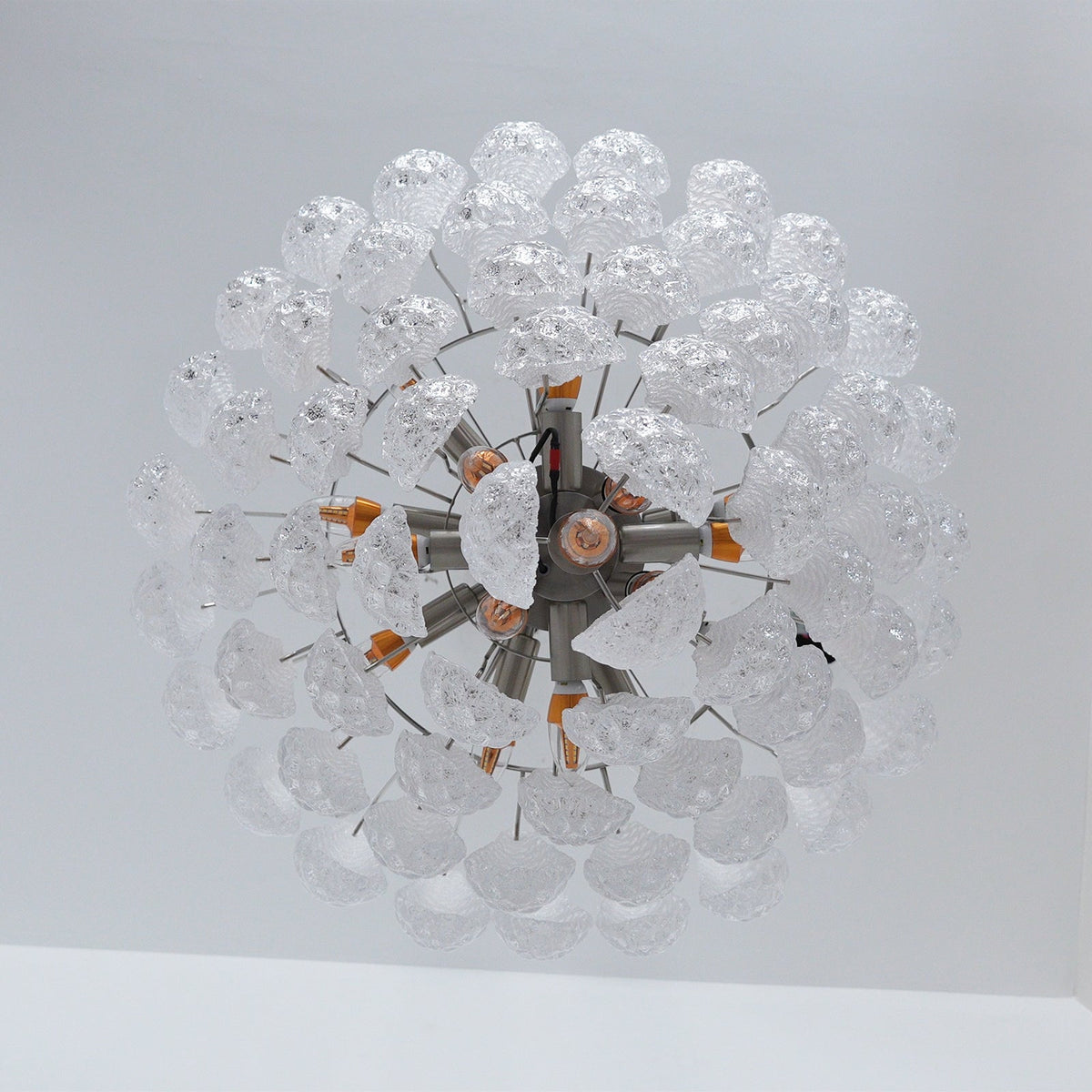 Glass Dewdrop Chandelier – Modern Art Glass Pendant Light for Dining Room and Foyer