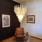 Glass Dewdrop Chandelier – Modern Art Glass Pendant Light for Dining Room and Foyer