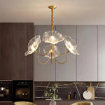 American Style Minimalist Living Room With Nordic Style Chandelier