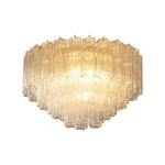 Murano Pink Glass Ceiling Light