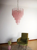 Pink Glass Dewdrop Chandelier | Modern Designer Lighting