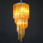 Spiral Prism Glass Chandelier – Hand-Cut Faceted Pendant Light