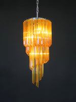 Spiral Prism Glass Chandelier – Hand-Cut Faceted Pendant Light