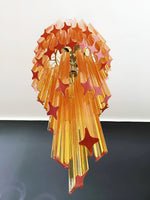 Spiral Prism Glass Chandelier – Hand-Cut Faceted Pendant Light