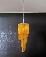 Spiral Prism Glass Chandelier – Hand-Cut Faceted Pendant Light