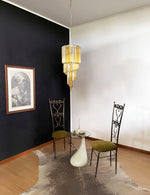Spiral Prism Glass Chandelier – Hand-Cut Faceted Pendant Light