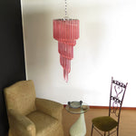 Spiral Prism Glass Chandelier – Hand-Cut Faceted Pendant Light