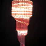 Spiral Prism Glass Chandelier – Hand-Cut Faceted Pendant Light