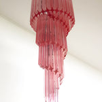 Spiral Prism Glass Chandelier – Hand-Cut Faceted Pendant Light