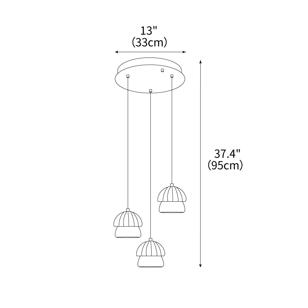 mushroom-cluster-chandelier