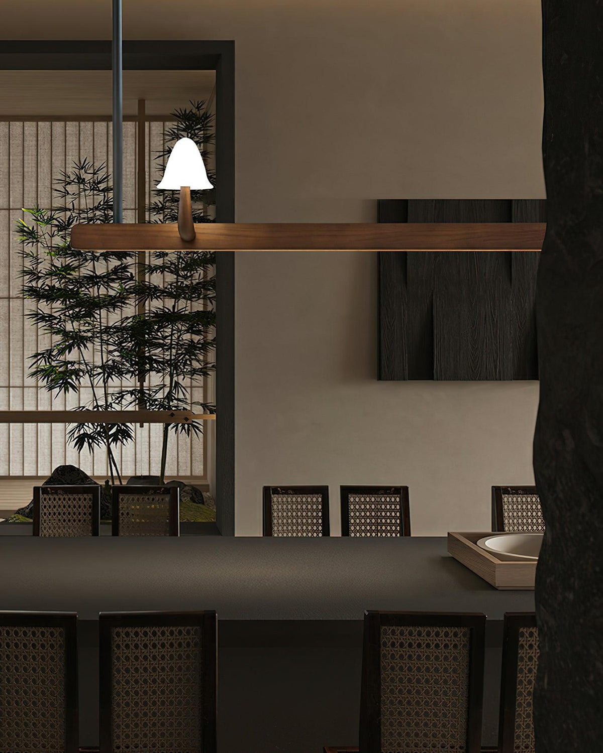 mushroom-beam-chandelier