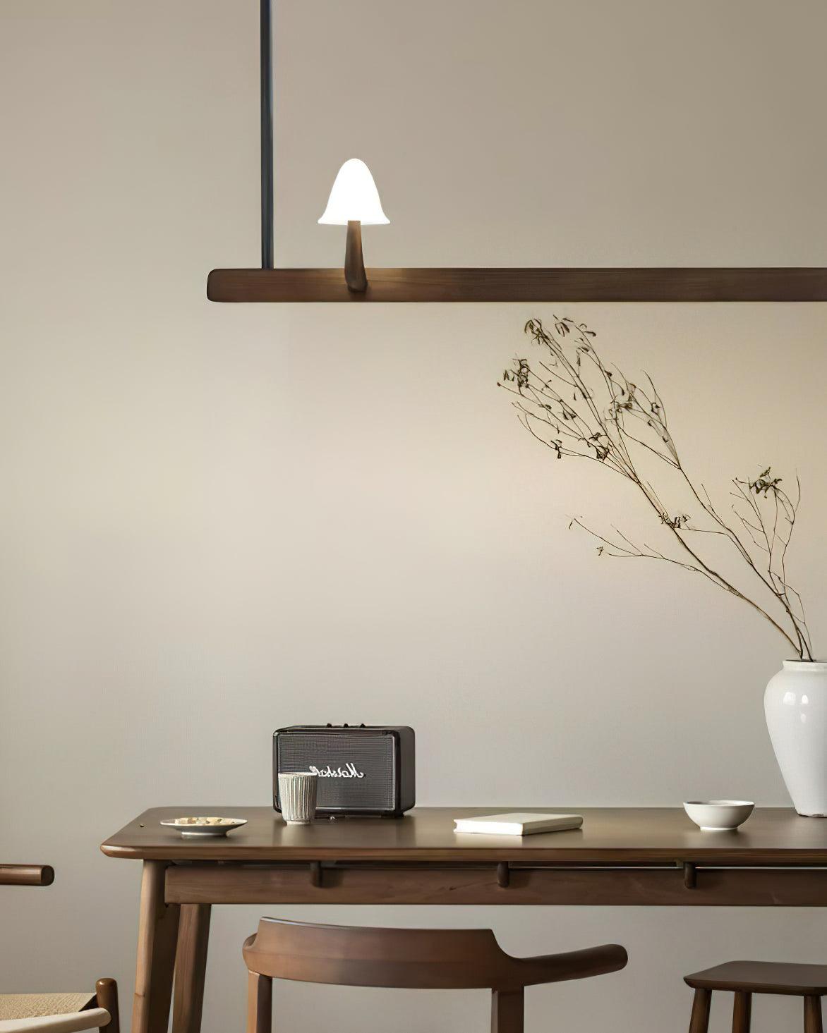 mushroom-beam-chandelier