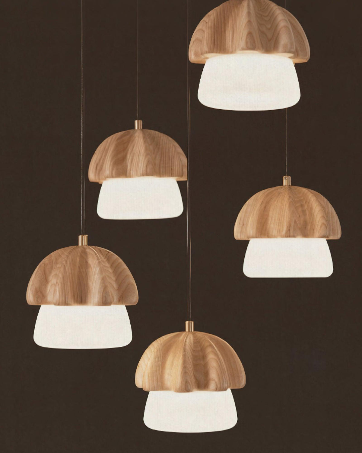 mushroom-cluster-chandelier