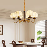 Mushroom Fabric Chandelier – Vintage-Inspired Designer Ceiling Light