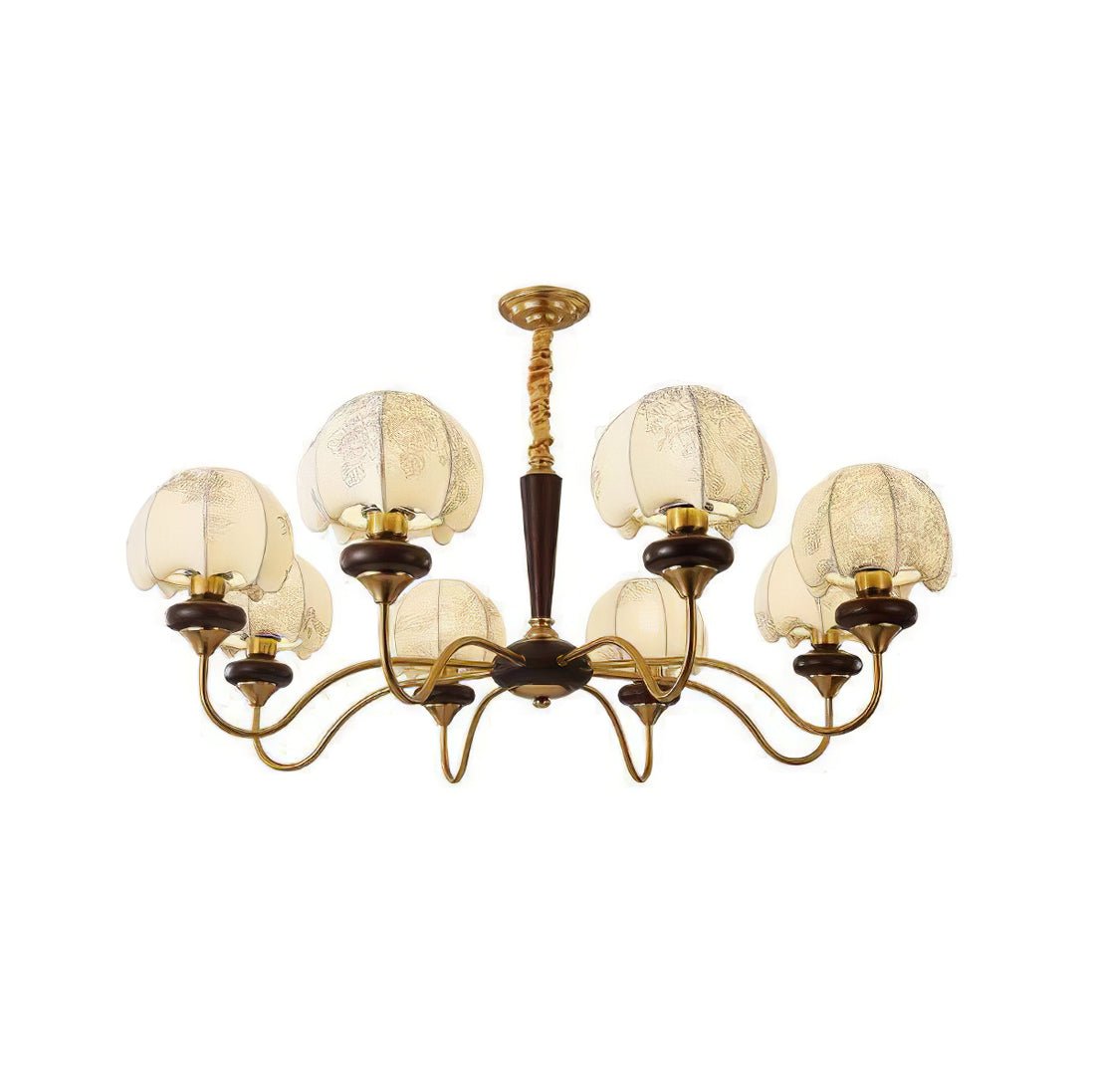Mushroom Fabric Chandelier – Vintage-Inspired Designer Ceiling Light