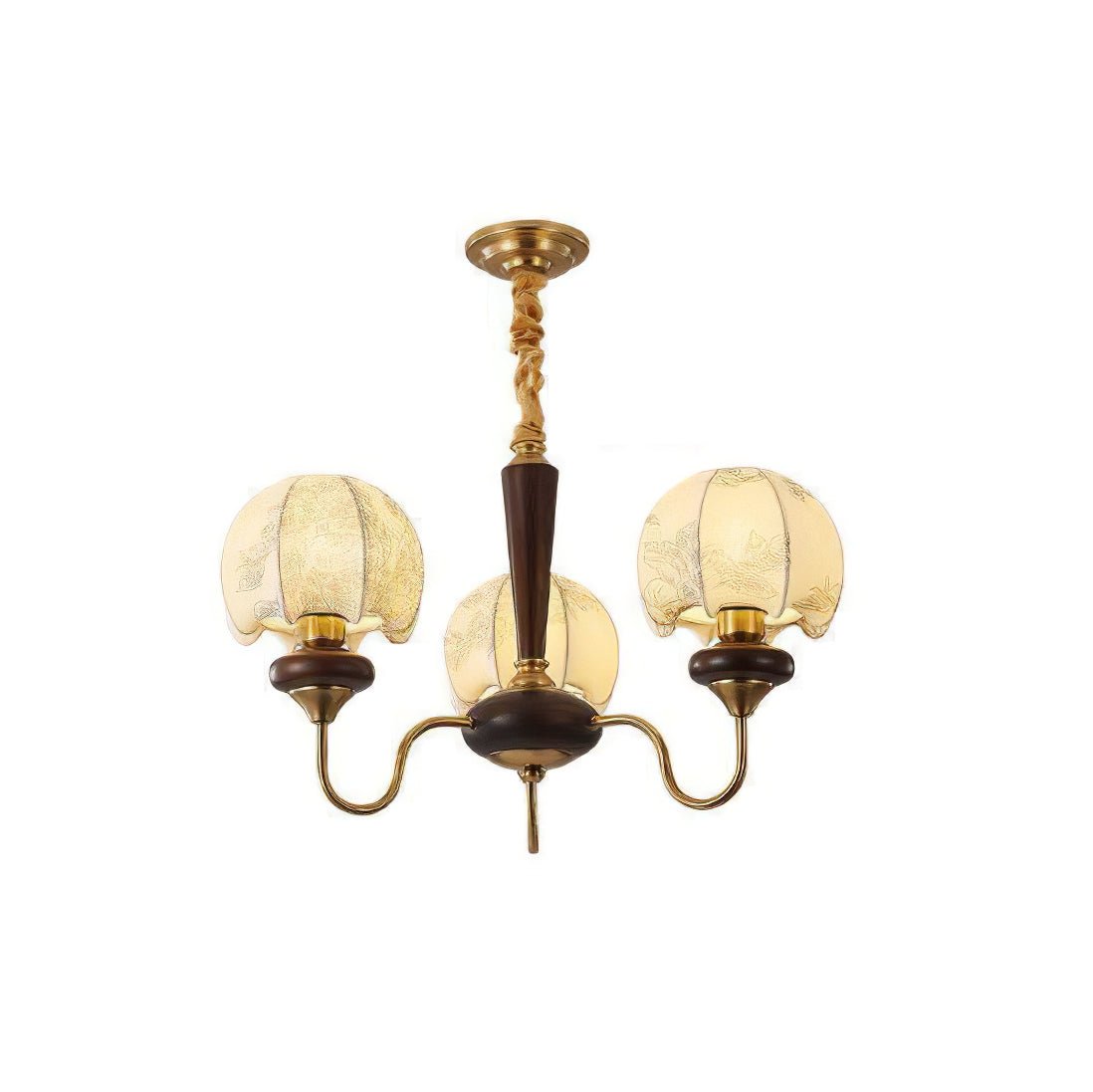 Mushroom Fabric Chandelier – Vintage-Inspired Designer Ceiling Light