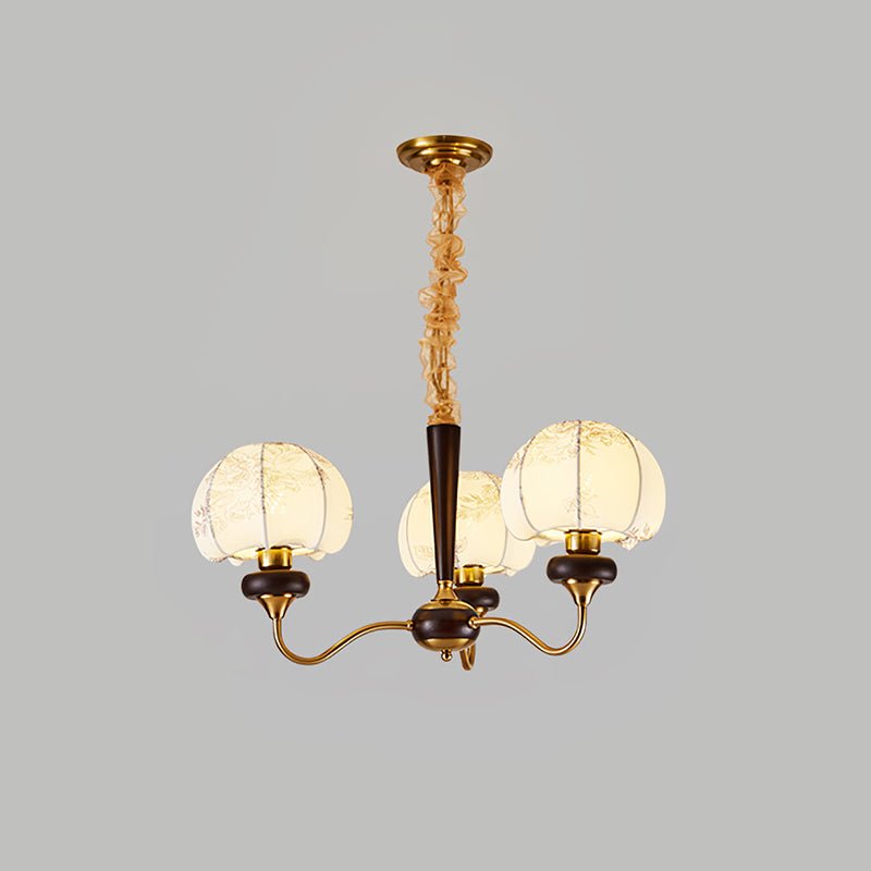 Mushroom Fabric Chandelier – Vintage-Inspired Designer Ceiling Light