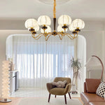 Mushroom Fabric Chandelier – Vintage-Inspired Designer Ceiling Light
