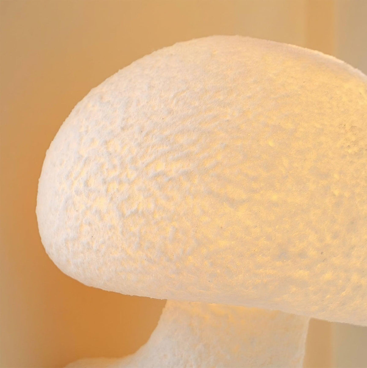 Mushroom Resin Plug In Wall Lamp
