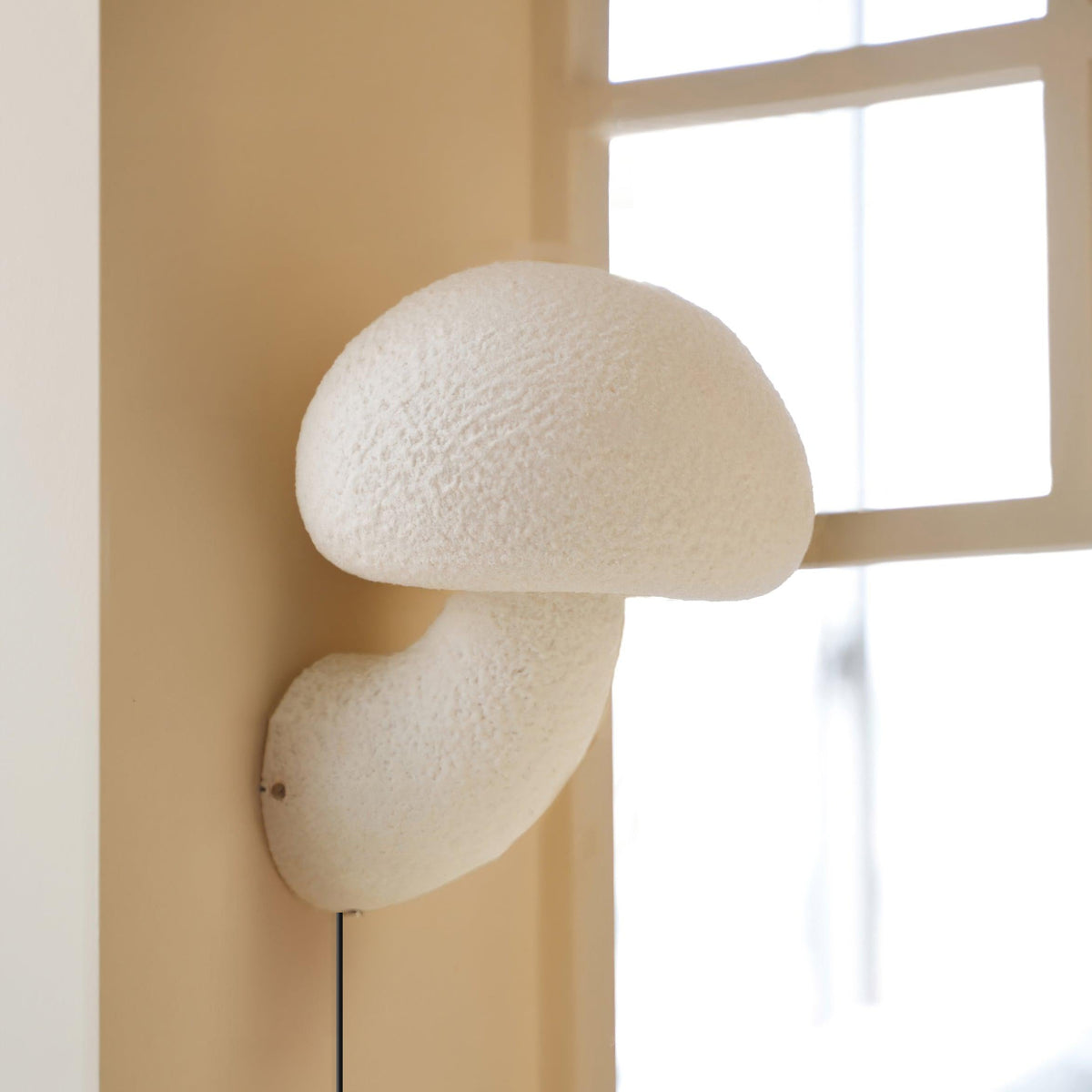 Mushroom Resin Plug In Wall Lamp