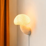 Mushroom Resin Plug In Wall Lamp
