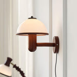 Seren Mushroom Oak Wall Lamp