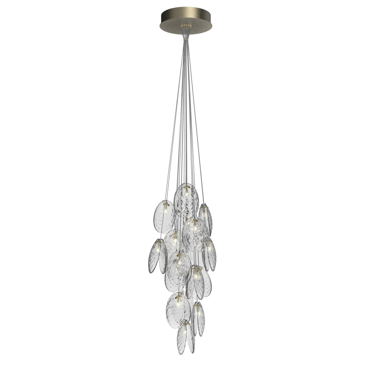 Mussels Cluster LED Chandelier – Modern Glass Pendant Light for Dining Room and Living Room