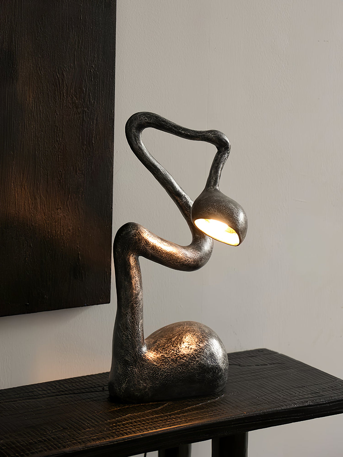 Myrrh Sculptural Table Lamp – Modern Art Deco LED Accent Light