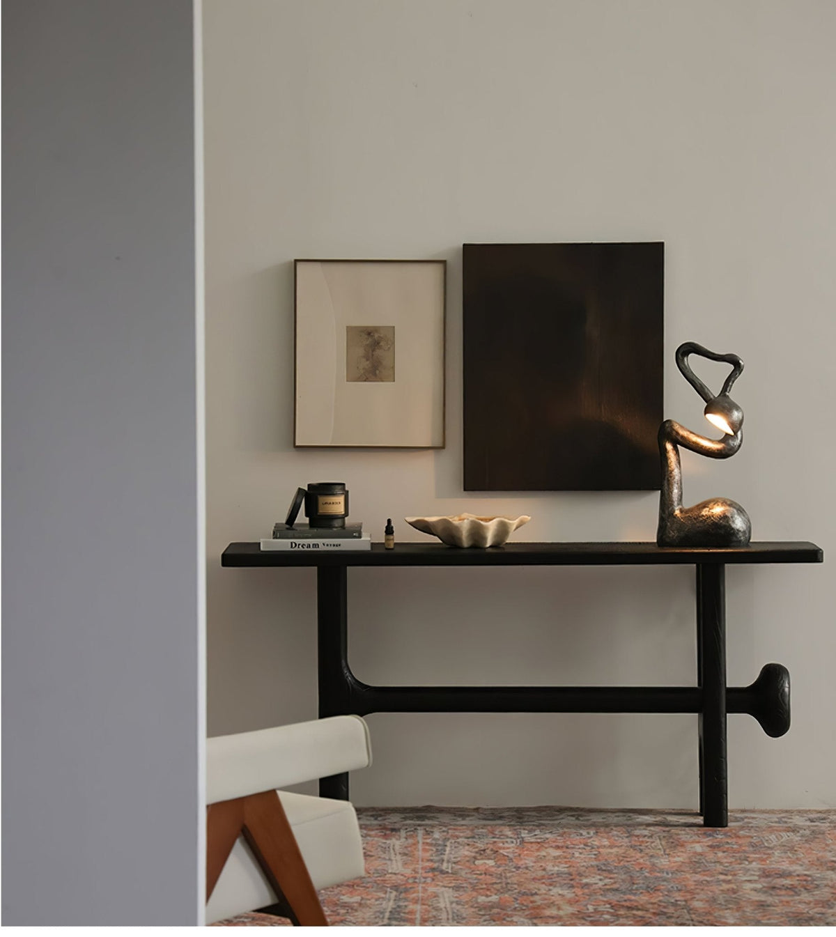 Myrrh Sculptural Table Lamp – Modern Art Deco LED Accent Light