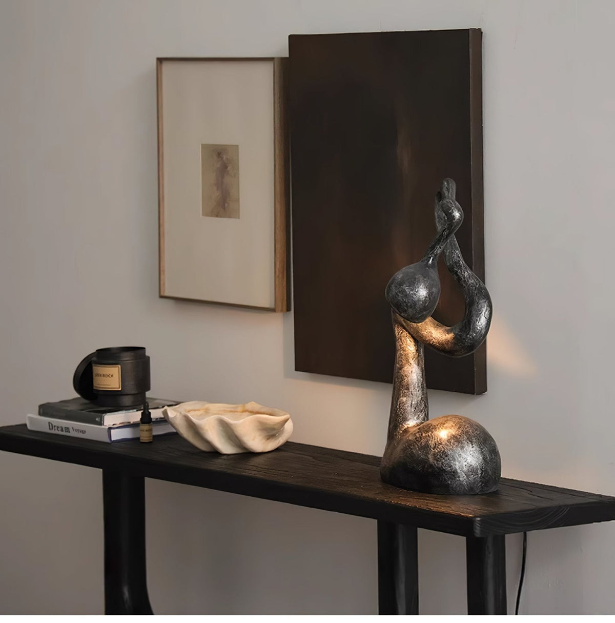 Myrrh Sculptural Table Lamp – Modern Art Deco LED Accent Light
