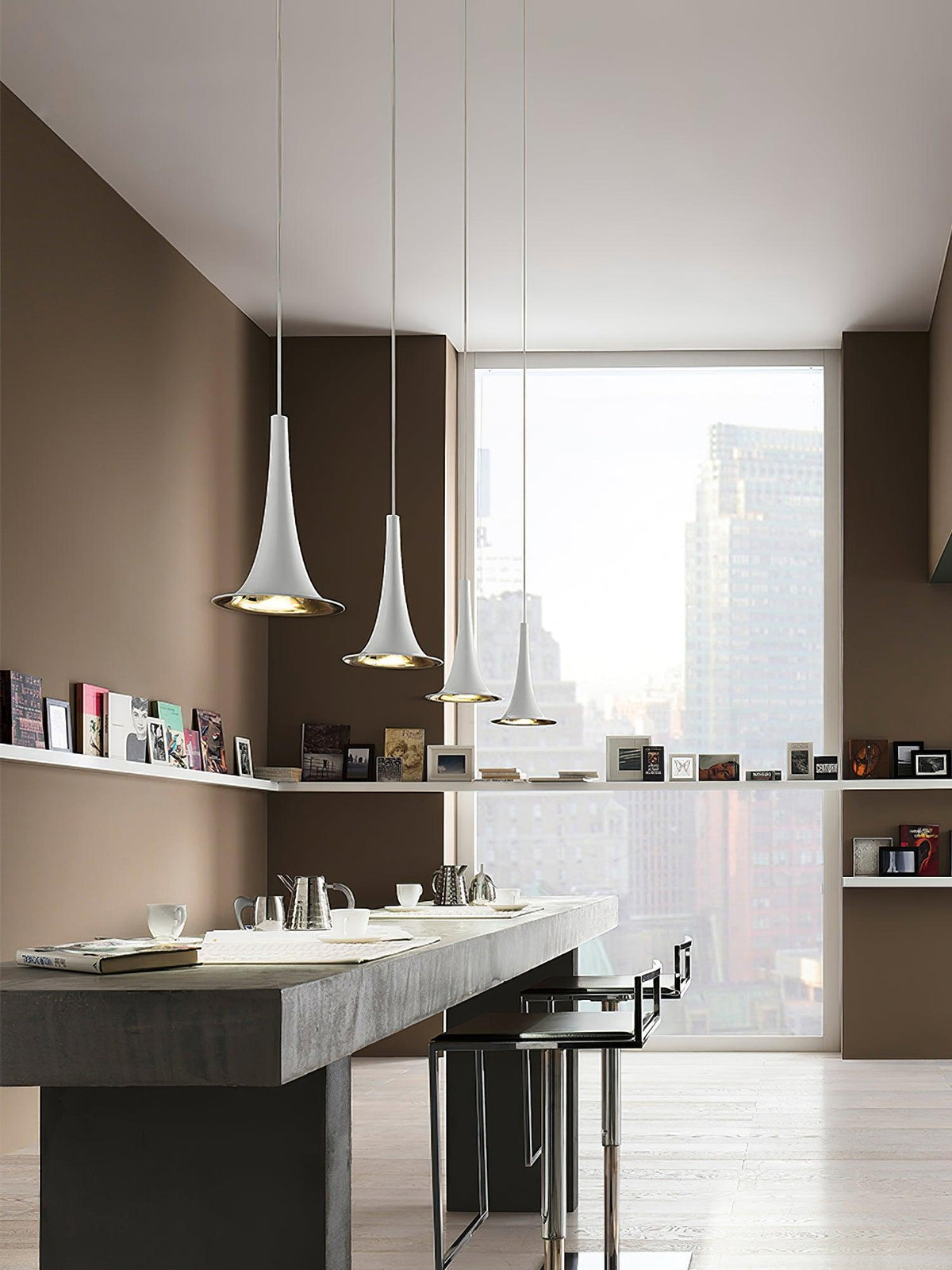 Nafir Modern Acrylic Pendant Light for Dining Room and Living Room