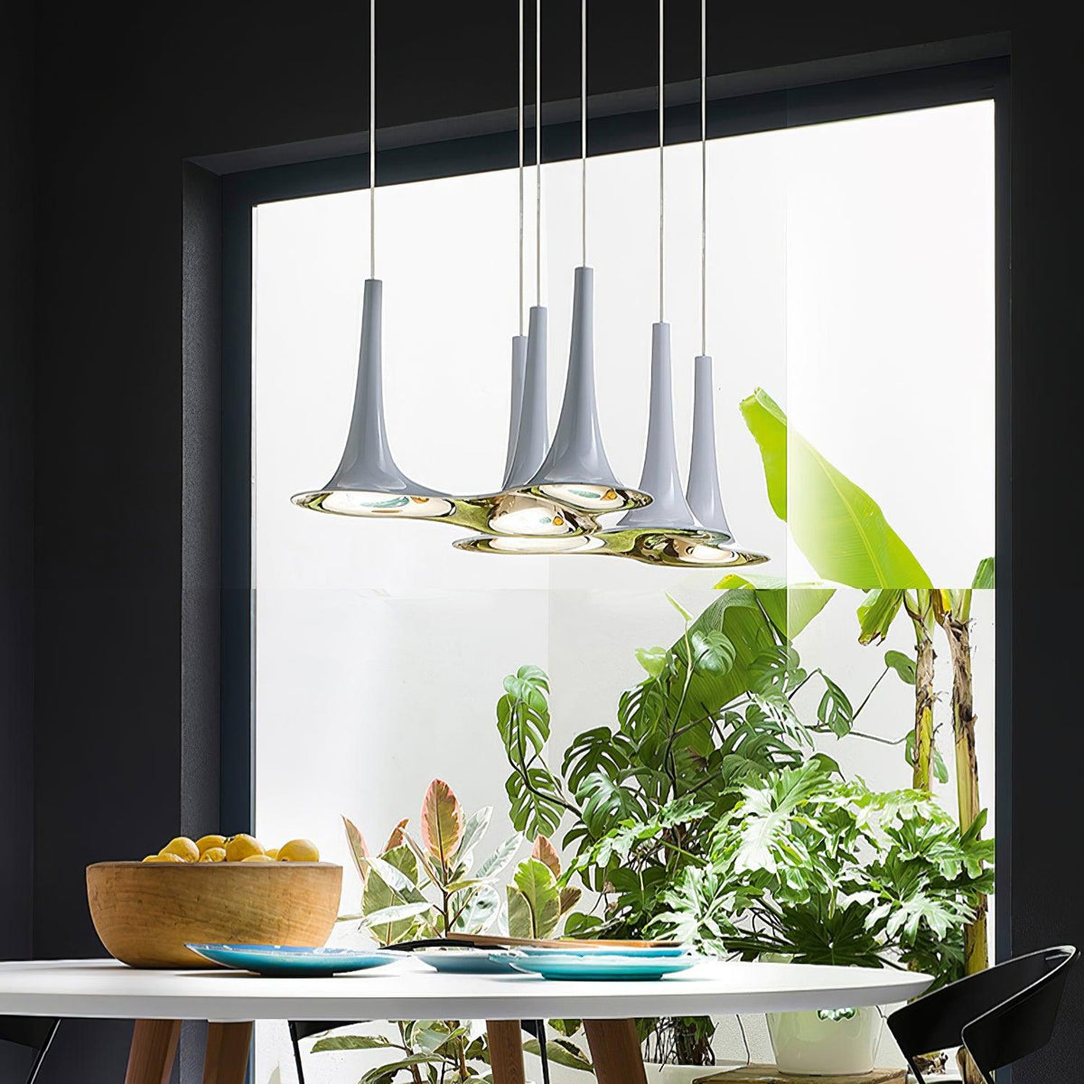 Nafir Modern Acrylic Pendant Light for Dining Room and Living Room