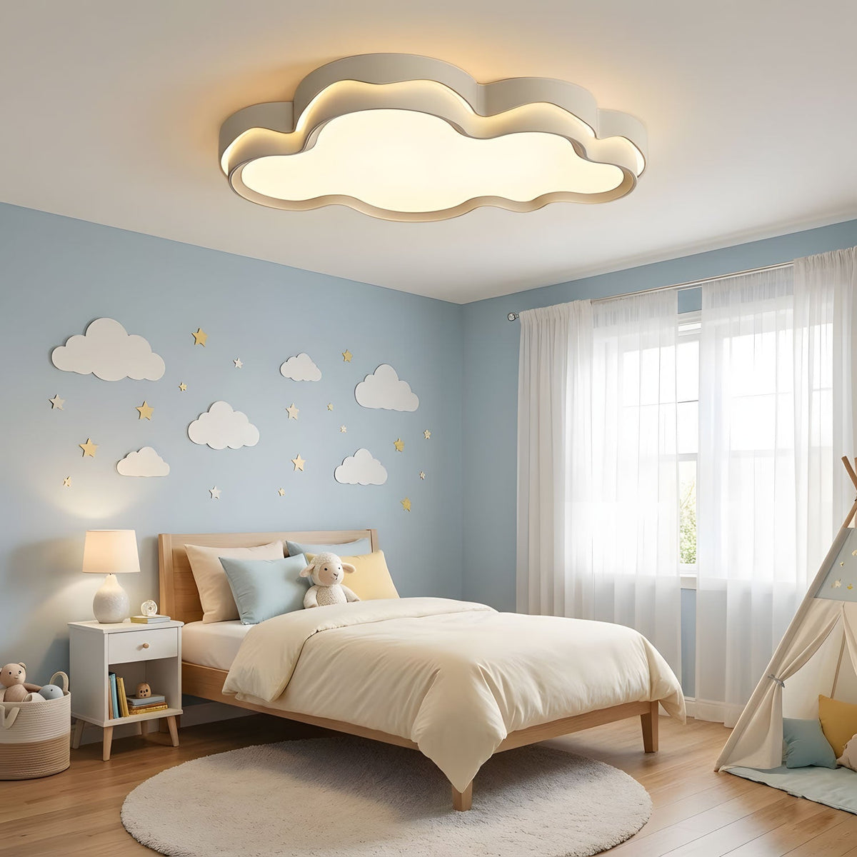 Nebora Cloud LED Flush Mount Ceiling Light for Modern Interiors