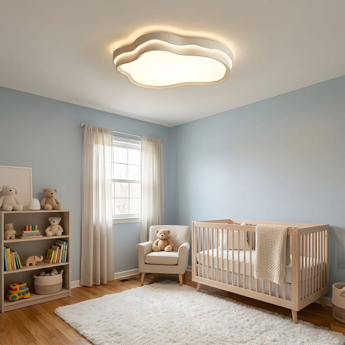 Nebora Cloud LED Flush Mount Ceiling Light for Modern Interiors