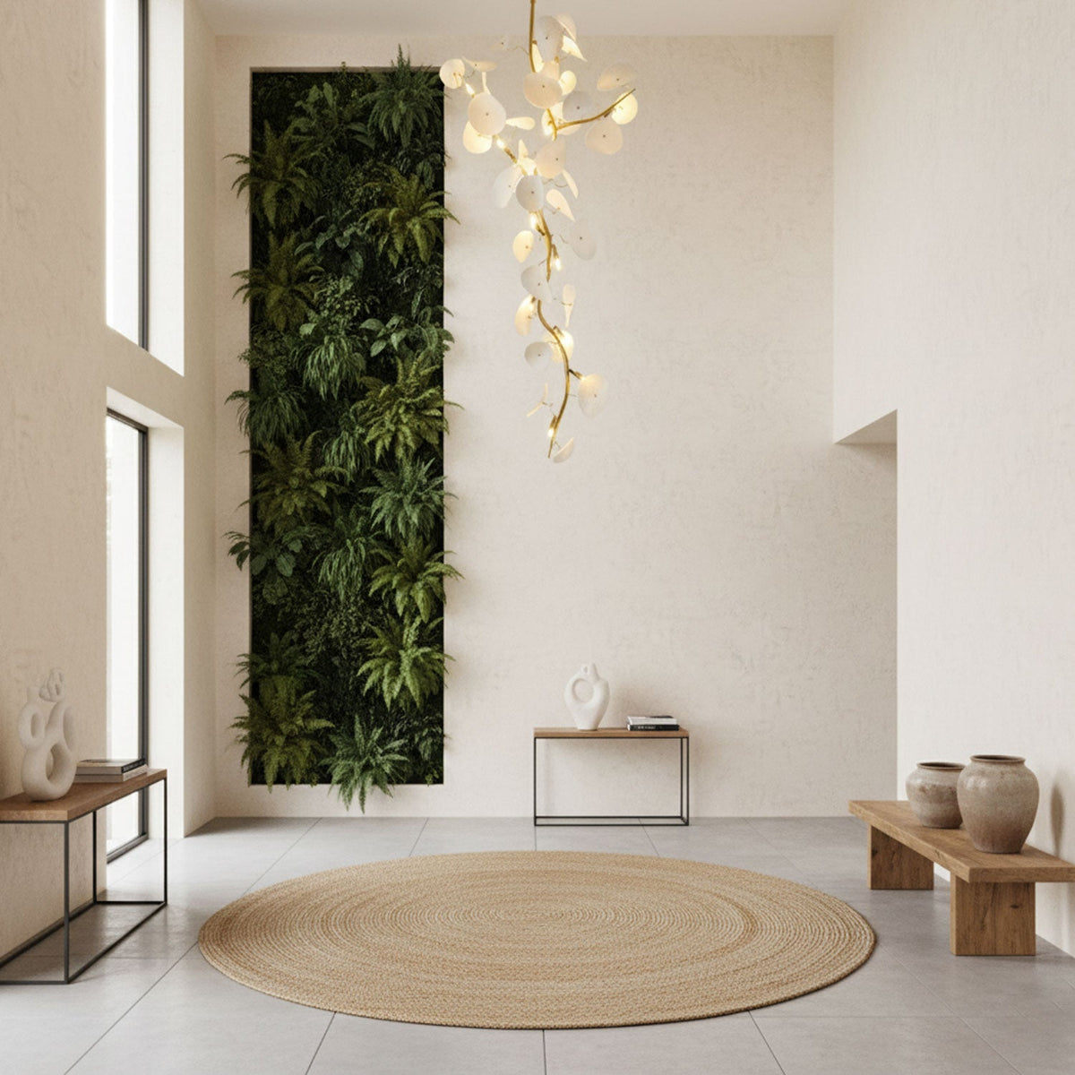 Nebula Petal Chandelier — Modern Ceramic & Gold Designer Pendant Light