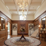 Nebula Petal Chandelier — Modern Ceramic & Gold Designer Pendant Light