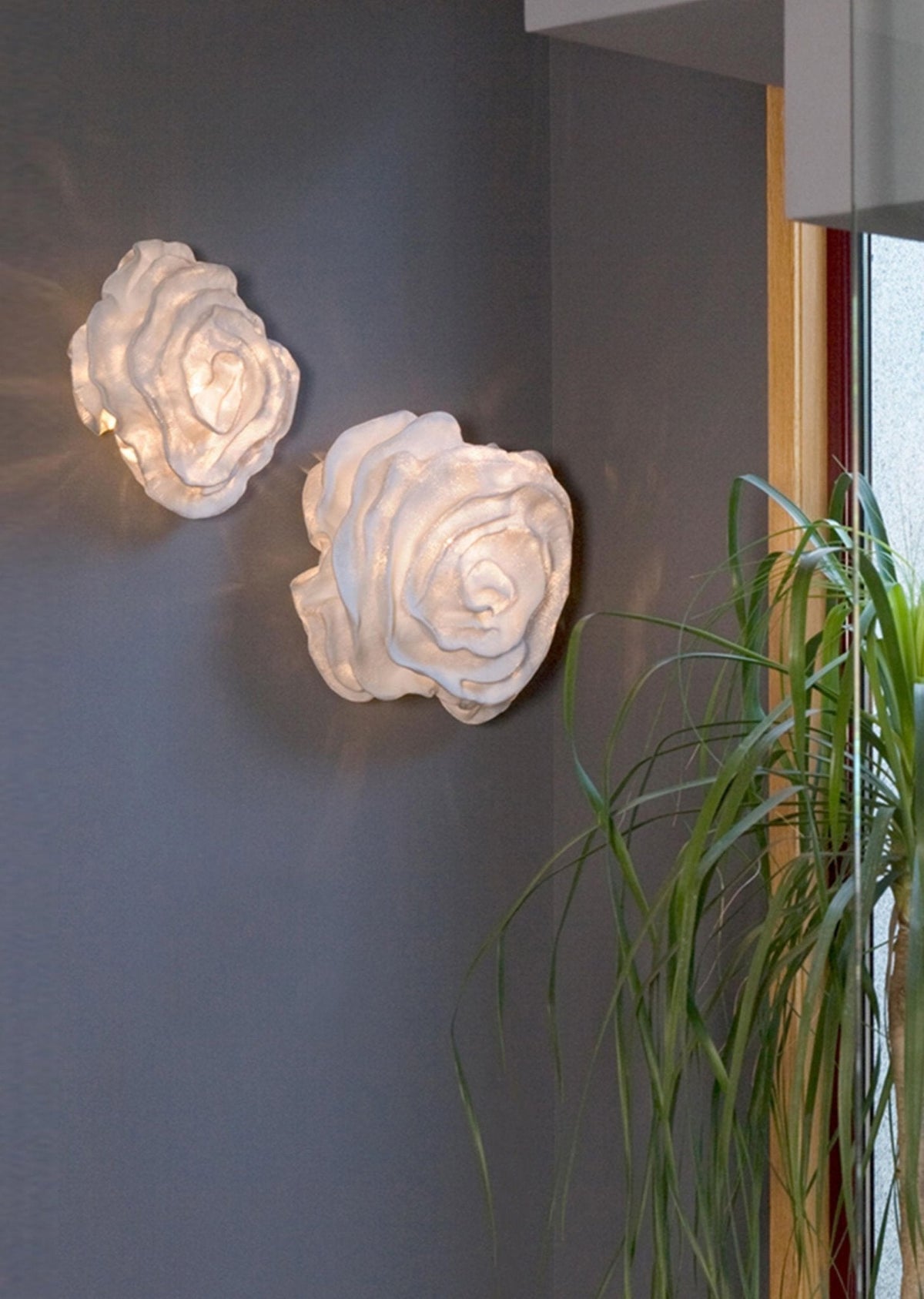 Nebula Bloom Sculptural Wall Sconce in Stainless Steel