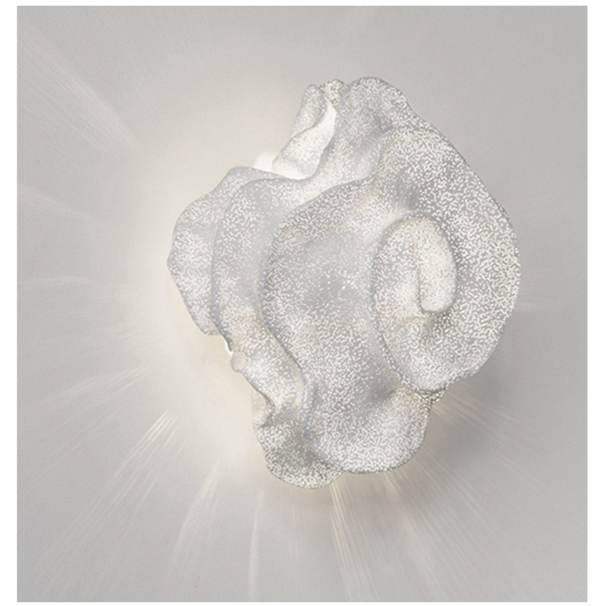 Nebula Bloom Sculptural Wall Sconce in Stainless Steel